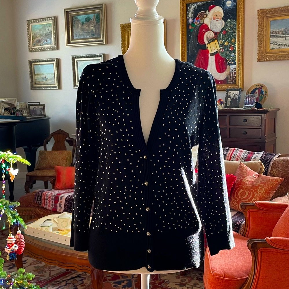 NWT WHBM Polka Dot Sweater